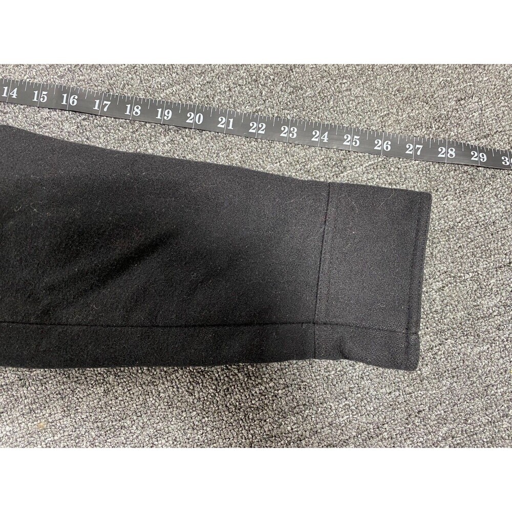 American Eagle Jacket Black Hooded Wool Blend Parka Quilted Liner Womens Medium - Picture 8 of 11